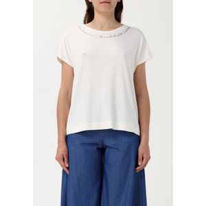 Geborduurde Halslijn Korte Mouw Top