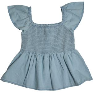 Spijkerblouse met korte mouwen 601107 voor meisjes