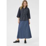 Overhemd - Blue Washed Denim - Casual Fit - Lange Mouwen - 100% Katoen