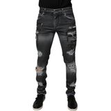 Ritsdetail Versleten Jeans