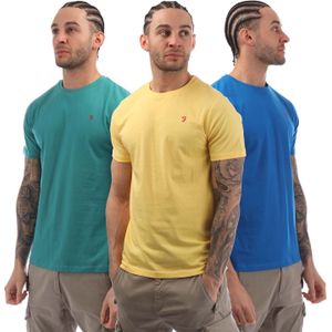 Heren Farah Jeston 3 Pack T-Shirts in Multi kleur