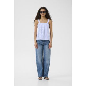 Blouse met korte mouwen DallyIW Regular fit blue white