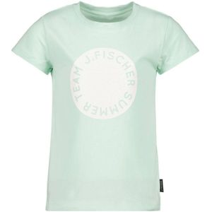 Jake Fischer T-shirt Met Printopdruk Mintgroen - Maat 10J / 140cm