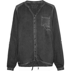 Soccx - Blouse - Dames - Losse Pasvorm - Tuniekhals - Lange Mouwen
