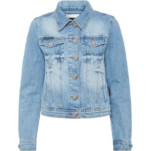 Philipp Plein, Dames, Jassen, Blauw, Maat: S Denim,