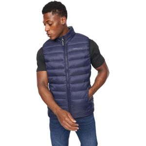Crosshatch Heren Gattering Gilet (Marine)