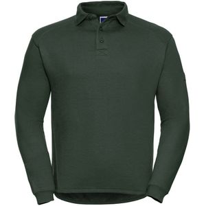 Russell Europe Mens Heavy Duty Collar Sweatshirt (Fles groen)