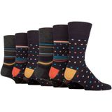 6-pack heren niet-elastische losse bovenkant bamboosokken