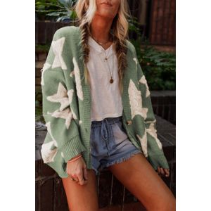 Sterrenprint Gebreide Cardigan