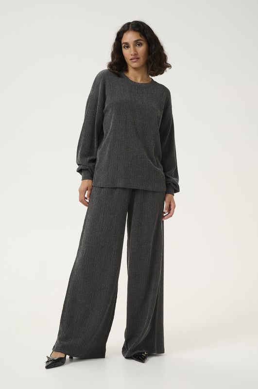 Kaffe - Blouse 'KA Olga' - Donkergrijs - Blouseshirt