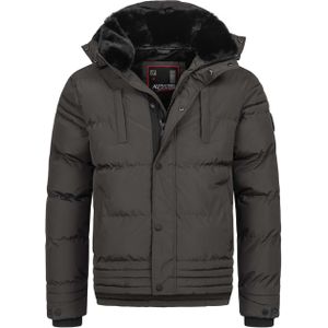 Alessandro Salvarini - AS-281 - Heren Winterjas - Waterafstotend - Teddyvoering - Afneembare Capuchon