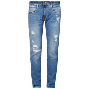 Men's Replay Anbass Aged Eco 10 Years Slim Fit Jeans in Blue