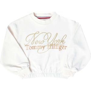 Tommy Hilfiger New York Script Sweatshirt voor meisjes in wit