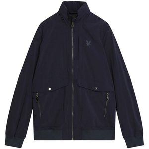 Lyle & Scott Heren Gerimpeld Nylon Jasje (Blauw)