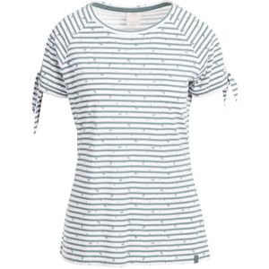 Trespass - Dames Penelope T-Shirt (Teal Mist Stripe) - Maat L