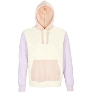 SOLS Unisex Collins Contrast Organic Hoodie voor volwassenen (Gebroken wit)