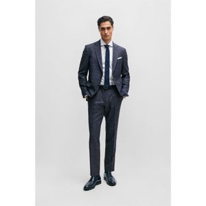 BOSS - H-Genius - Slim-Fit Broek - Donkerblauw