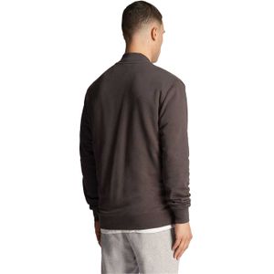 Lyle & Scott Heren Jersey Loop Back Bomber Jacket (Gunmetal)