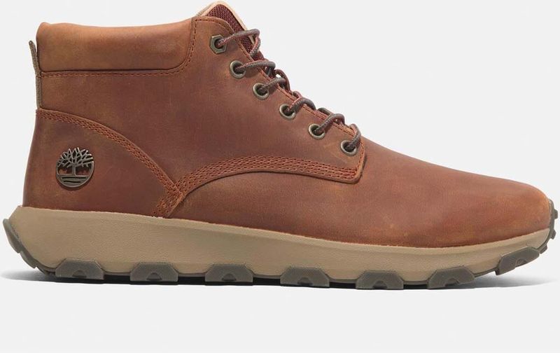 Timberland - Windsor Park Mid Lace-Up Boots - Oranje - Waterproof Leder
