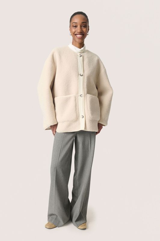 SOAKED IN LUXURY Tussenjas 'Thalassa'  lichtbeige