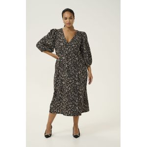 Jersey jurk Regular fit black multi