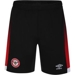 Umbro Heren 23/25 Brentford FC Thuisshort (Zwart/Rood/Wit)