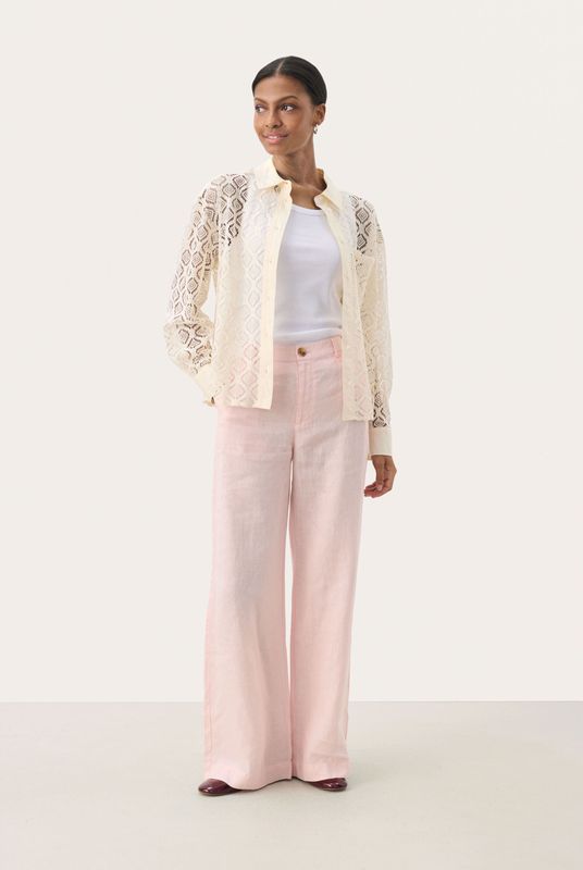 Casual broek Classic fit Lotus pink