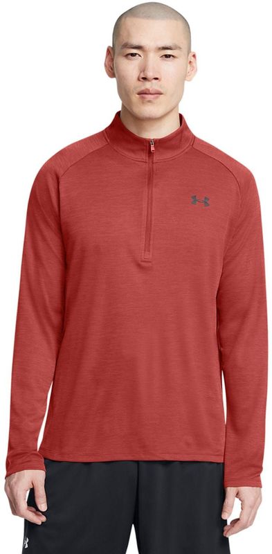 Under Armour - Tech Textured Half-Zip Top - Oranje - Heren