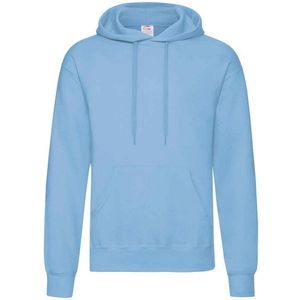Fruit of the Loom Volwassenen Unisex klassiek sweatshirt met capuchon (Hemelsblauw)