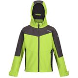 Regatta Childrens/Kids Eastcott II Soft Shell Jacket (Helder kiwi/donkergrijs)