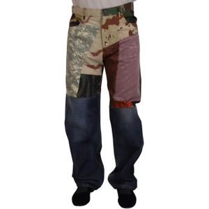 Dolce & Gabbana - Multicolor Patchwork Denim Jeans - Heren