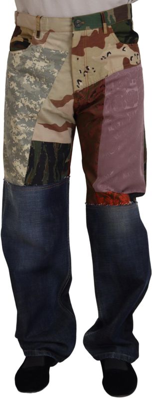 Dolce & Gabbana - Multicolor Patchwork Denim Jeans - Heren