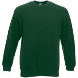 Fruit Of The Loom Heren Super Premium T-shirt met korte mouwen en ronde hals (Bottle Groen)
