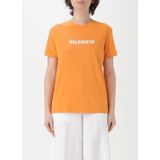 Aspesi - Dames T-shirt - Blauw - 100% Katoen