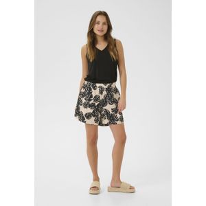 Short Relaxed fit Black Palm Leaves black multi