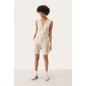 Part Two - Casual French Oak - Korte Broeken - Beige - Katoen