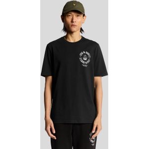 Lyle & Scott Ship Insignia Grafisch T-shirt - Zwart