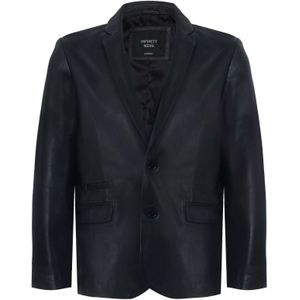 Jas Leren Blazer Zachte Italiaanse getailleerde jas