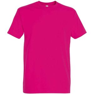 SOLS Unisex Imperial Zwaar T-shirt voor volwassenen (Fuchsia)