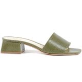19v69 Italia - Heeled Mules - Groen - Leer