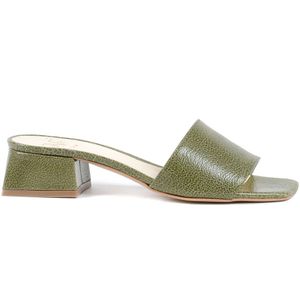 19v69 Italia - Heeled Mules - Groen - Leer