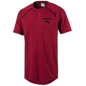 Puma - Evolution Core - T-shirt - Bourgondië - Casual Sport Top