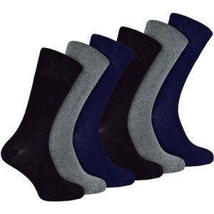 IOMI - Set van 6 naadloze bamboesokken voor diabetischei - BNG