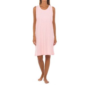 Nachtjapon met ronde hals en riem KL45214