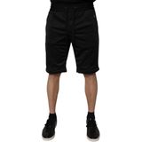 Dolce & Gabbana - Bermuda Shorts - Zwart - 100% Polyester - Regular Fit