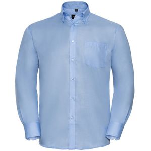 Russell Collection Heren Ultimate Non-Iron Formeel Overhemd Met Lange Mouwen (Heldere lucht)