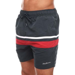 Ben Sherman Vilanculas Zwemshorts Heren (Marine, Rood, Wit)