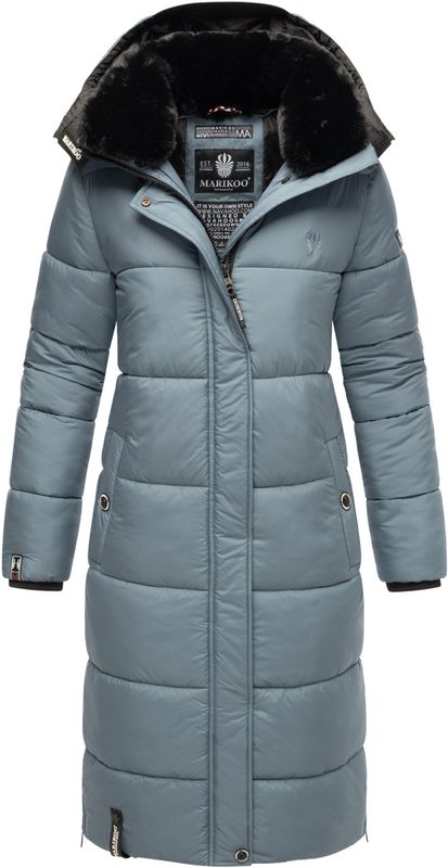 Marikoo - Reliziaa - Gewatteerde Jas - Dames - Met Imitatiebont - Zwart