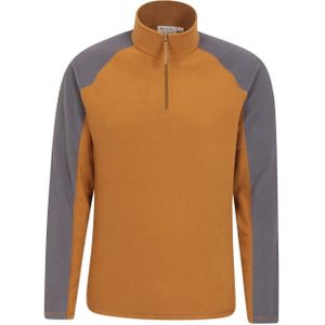 Mountain Warehouse Heren Ashbourne II Half Zip Fleece Top (Mosterd)