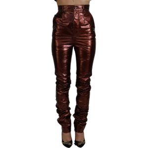 Dolce & Gabbana - High Waist Skinny Jeans - Bruin - 100% Polyester